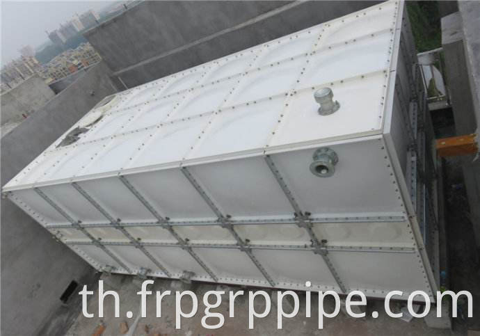 ถังน้ำขนาด 150m3 GRP FRP FRP ถังเก็บน้ำแบบแยกส่วน